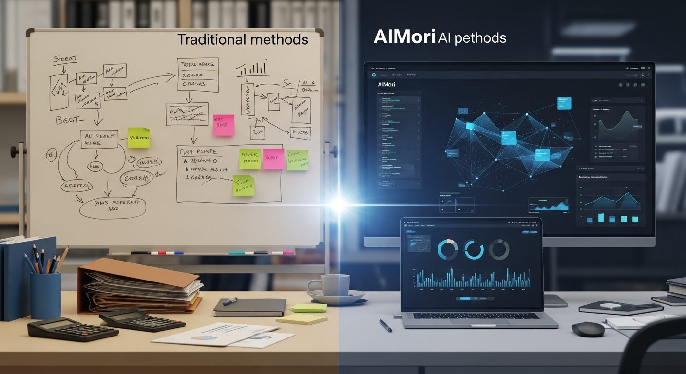 مقایسه AIMori با روش‌های سنتی: راهنمای استراتژیک برای ارتقای ROI و مقیاس‌پذیری