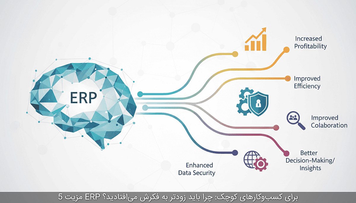 5 مزیت ERP برای کسب‌وکارهای کوچک: چرا باید زودتر به فکرش می‌افتادید؟